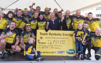 Team Rynkebys Beitrag für die schwedische Kinderkrebshilfe „Barncancerfonden“ erzielt neuen Rekord – und unsere Unterstützung geht weiter